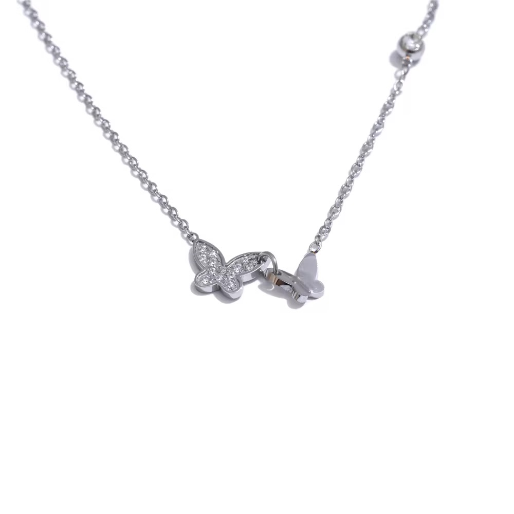 Little Twin Butterfly Silver